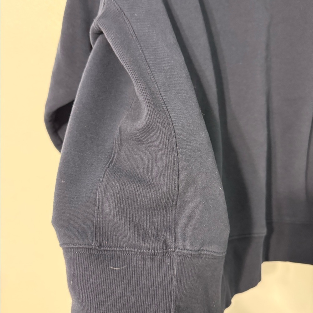 TNA Cozy AF Fleece Pullover Hoodie in Navy - Picture 7 of 10